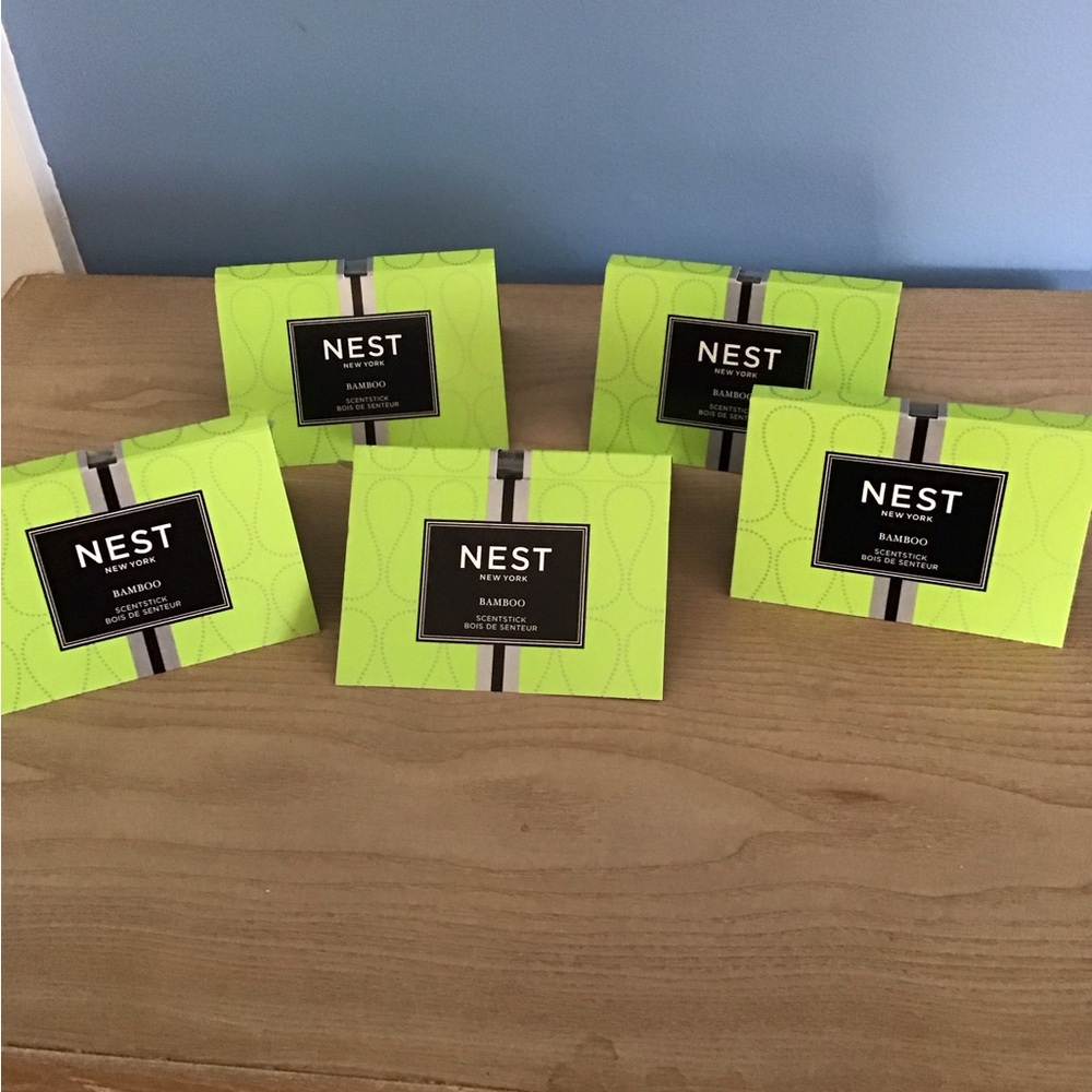 New NEST Fragrances Bamboo Scented Stick For Closet Bathroom Air Refresher